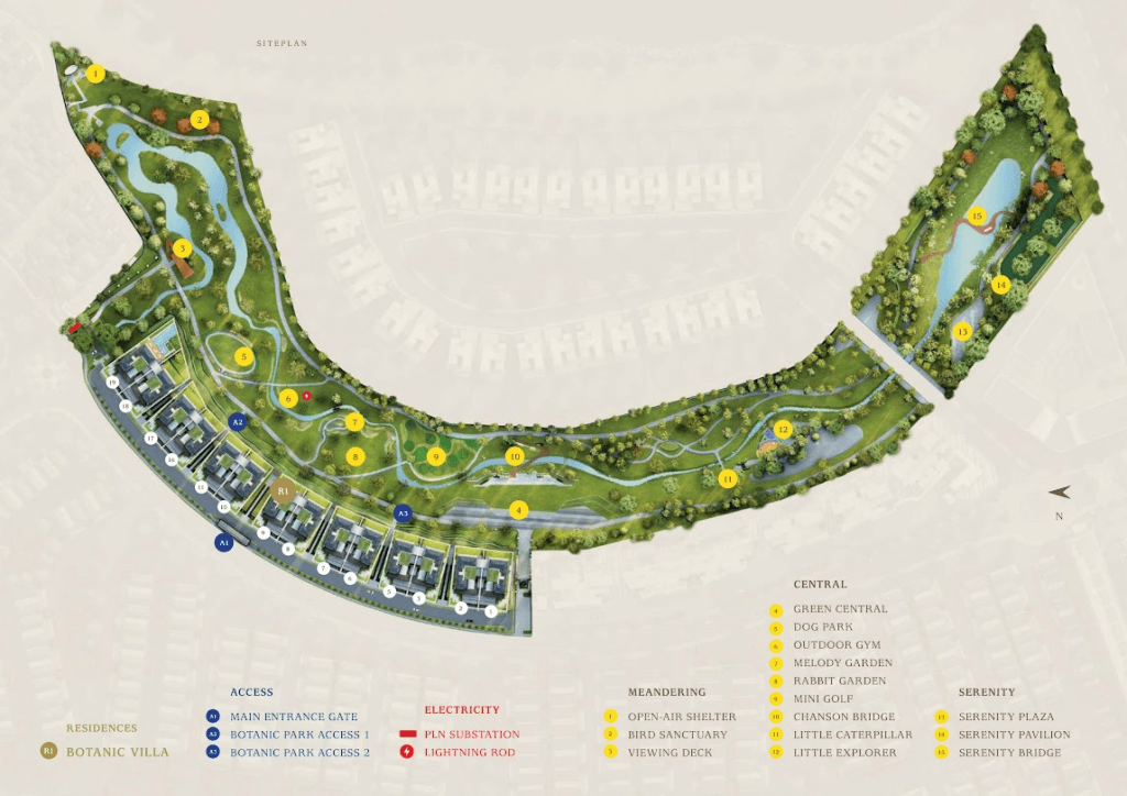 Siteplan Botanic Villa NavaPark