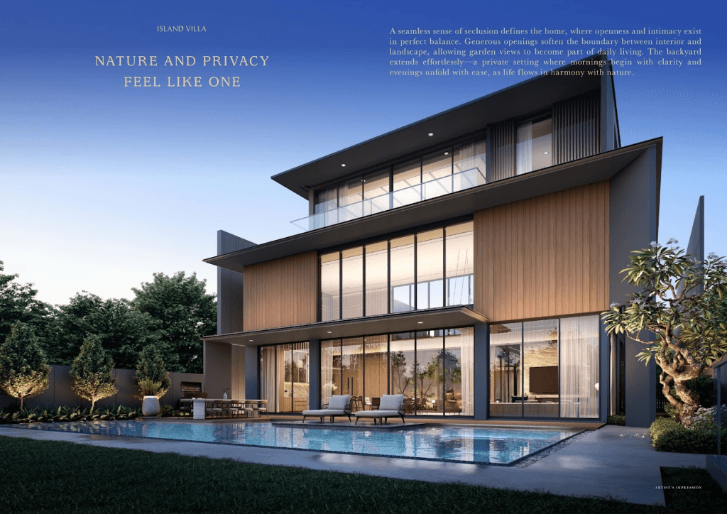 facade belakang Island Villa Navapark tipe premium lebar 20